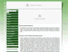 Tablet Screenshot of biotech.da.gov.ph