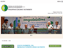 Tablet Screenshot of pca.da.gov.ph