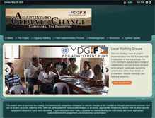 Tablet Screenshot of climatechange.da.gov.ph